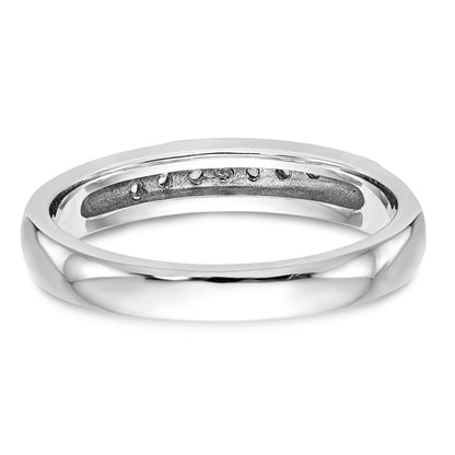 14K White Gold Complete Diamond Trio Ladies Wedding Band