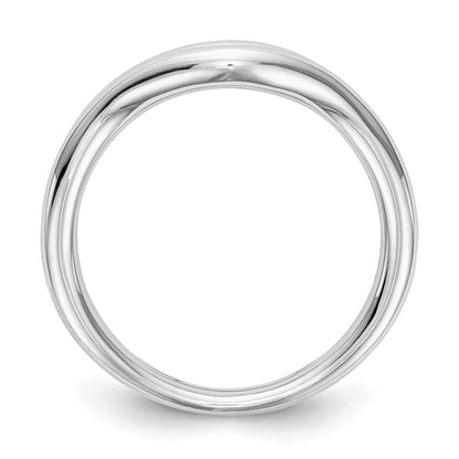 14K White Gold Diamond Channel Band