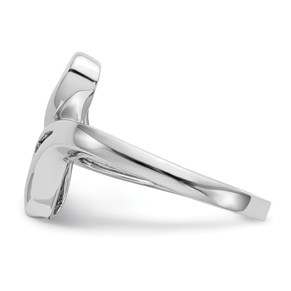 14K White Gold Diamond Band