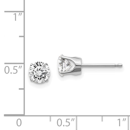 14kw 1.00ct. I2 K L Diamond Stud Push on Post Earrings