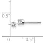 14kw .15ct I2 K L Diamond Stud Push on Post Earrings