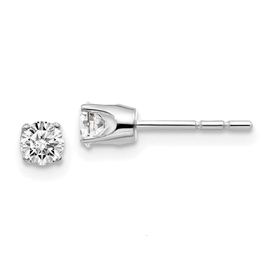 14kw .40ct I2 K L Diamond Stud Push on Post Earrings