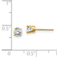 14y .70ct. I1 J K Diamond Stud Push on Post Earrings