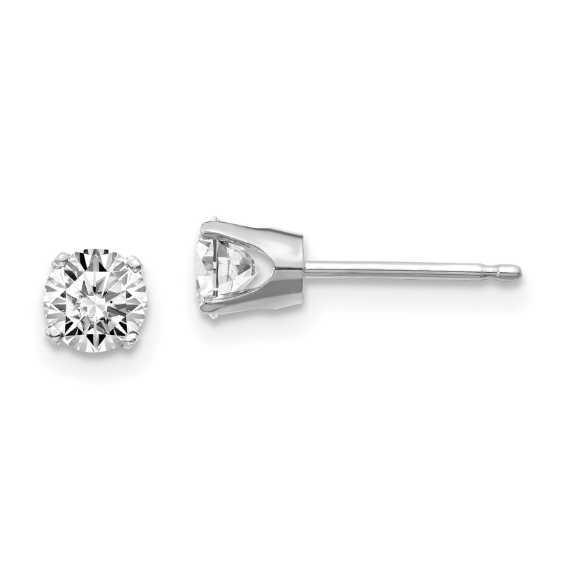 14kw .70ct I1 J K Diamond Stud Push on Post Earrings