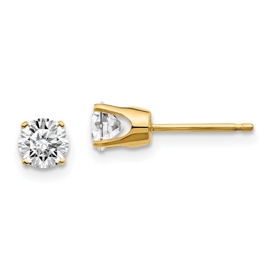 14ky .75ct. I2 K L Diamond Stud Push on Post Earrings
