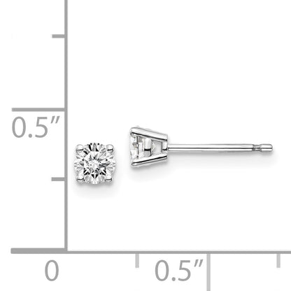 14kw .40ct I1 J K Diamond Stud Push on Post Earrings