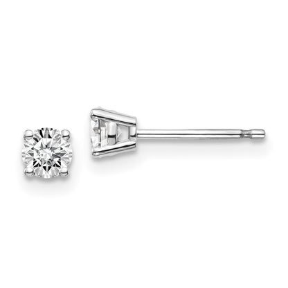 14kw .40ct I1 J K Diamond Stud Push on Post Earrings