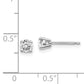 14kw .50ct I1 J K Diamond Stud Push on Post Earrings