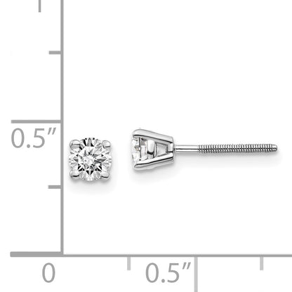 14kw .50ct VS2/SI1 G I Diamond Stud Thread on/off Post Earrings
