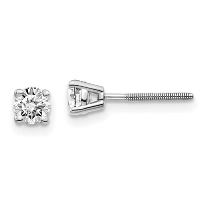 14kw .50ct VS2/SI1 G I Diamond Stud Thread on/off Post Earrings