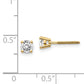 14ky .60ct. VS2/SI1 G I Diamond Stud Thread on/off Post Earrings