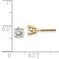 14ky .75ct. VS2/SI1 G I Diamond Stud Thread on/off Post Earrings