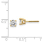 14ky .85ct. VS2/SI1 G I Diamond Stud Thread on/off Post Earrings