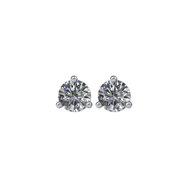 1/3 CTW Diamond Friction Post Stud Earrings