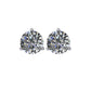 1 1/2 CTW Diamond Threaded Post Earrings in 14kt White Gold