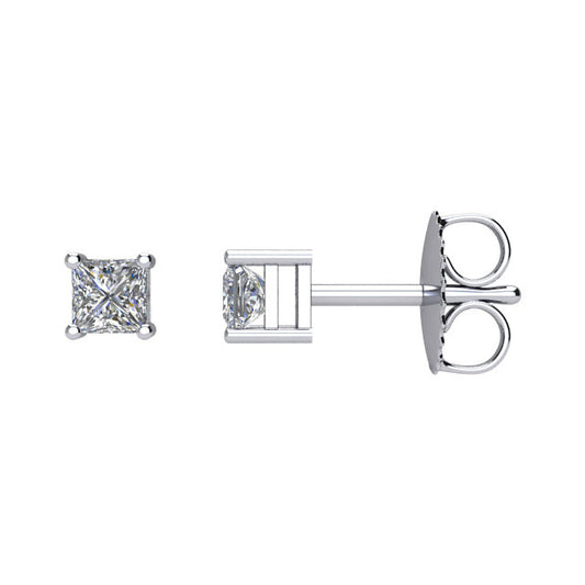 1/3 CTW Diamond Earrings in 14kt White Gold
