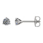 1/4 CTW Diamond Friction Post Stud Earrings in 14kt White Gold