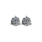 1/4 CTW Diamond Friction Post Stud Earrings in 14kt White Gold