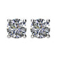 1/4 CTW Diamond Friction Post Earrings in 14kt White Gold