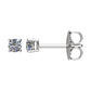 1/5 CTW Diamond Friction Post Earrings in 14kt White Gold