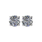 2 1/2 CTW Diamond Threaded Post Stud Earrings