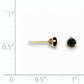 14k .40ct. Black Diamond Stud Earrings