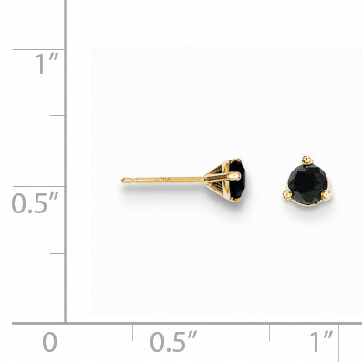 14k .40ct. Black Diamond Stud Earrings
