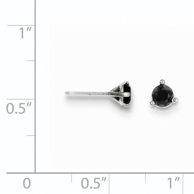 14k .40ct Black Diamond Stud Earrings
