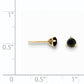 14k .50ct. Black Diamond Stud Earrings