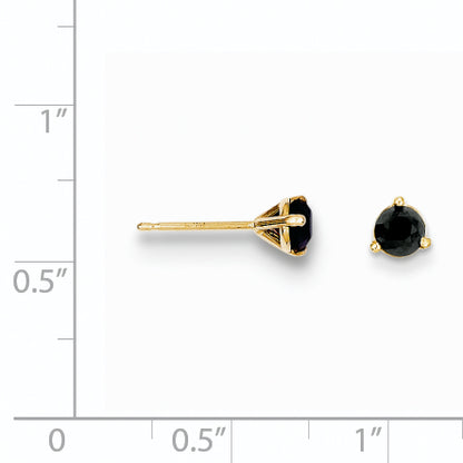 14k Black Diamond Stud Earrings