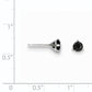 14k .75ct Black Diamond Stud Earrings