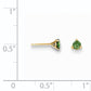 14k .25ct. Green Diamond Stud Earrings