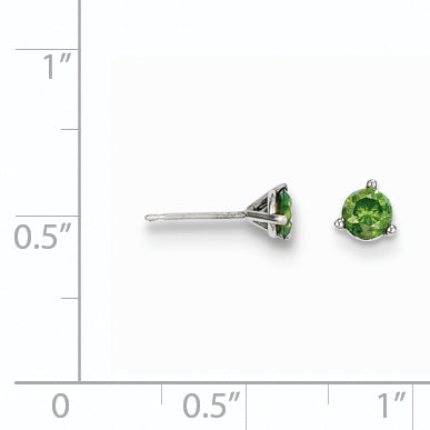 14k .50ct Green Diamond Stud Earrings