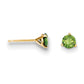 14k .75ct. Green Diamond Stud Earrings