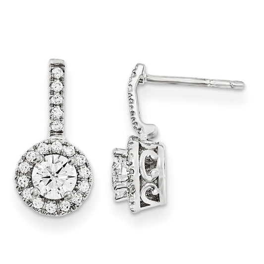 14KW AA Diamond Semi mount Earrings