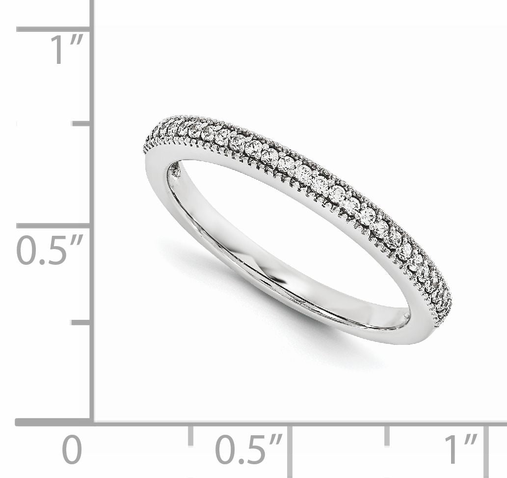 14KW AAA Diamond Wedding Band