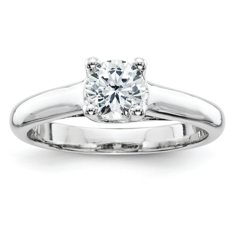 14k White Gold VS Diamond solitaire ring