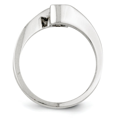 14k White Gold AA Diamond solitaire ring