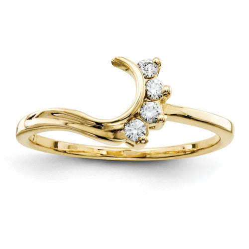 14k AA Diamond Wrap