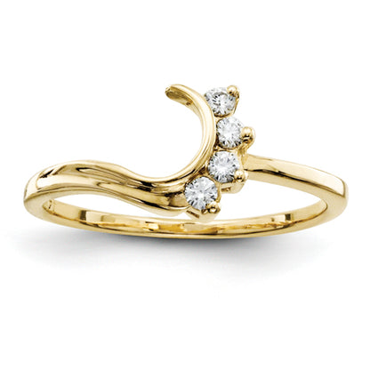 14k AA Diamond Wrap
