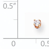 14k A Diamond earring
