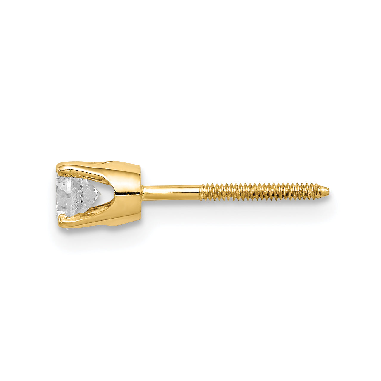 14k Single Stud Diamond Earring