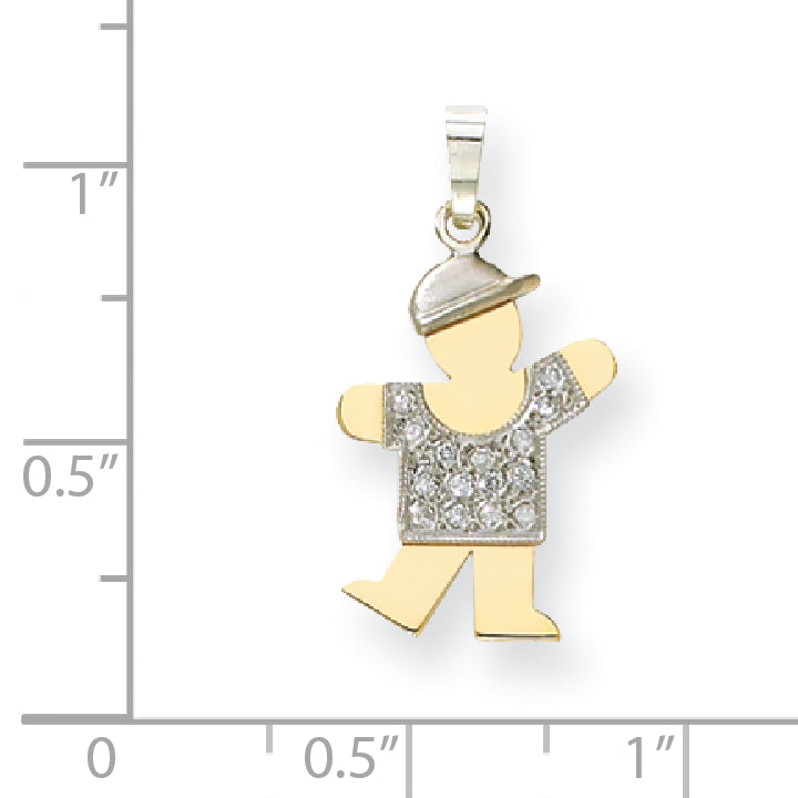 14k AA Diamond Pendant