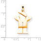 14k AA Diamond kid pendant