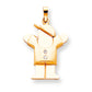 14k AAA Diamond kid pendant