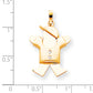14k AAA Diamond kid pendant