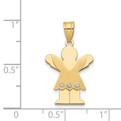 14k VS Diamond kid pendant