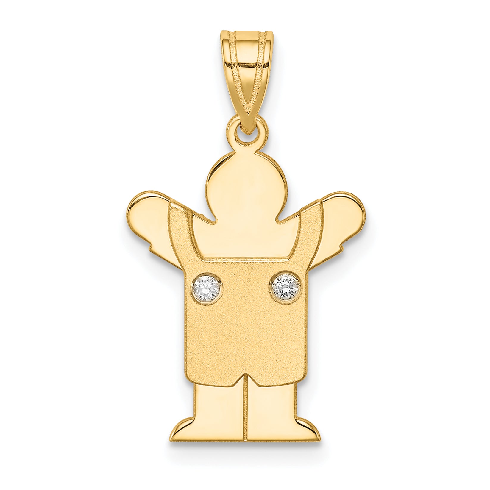 14k VS Diamond kid pendant