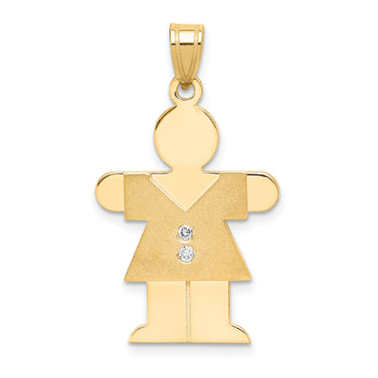 14k VS Diamond kid pendant