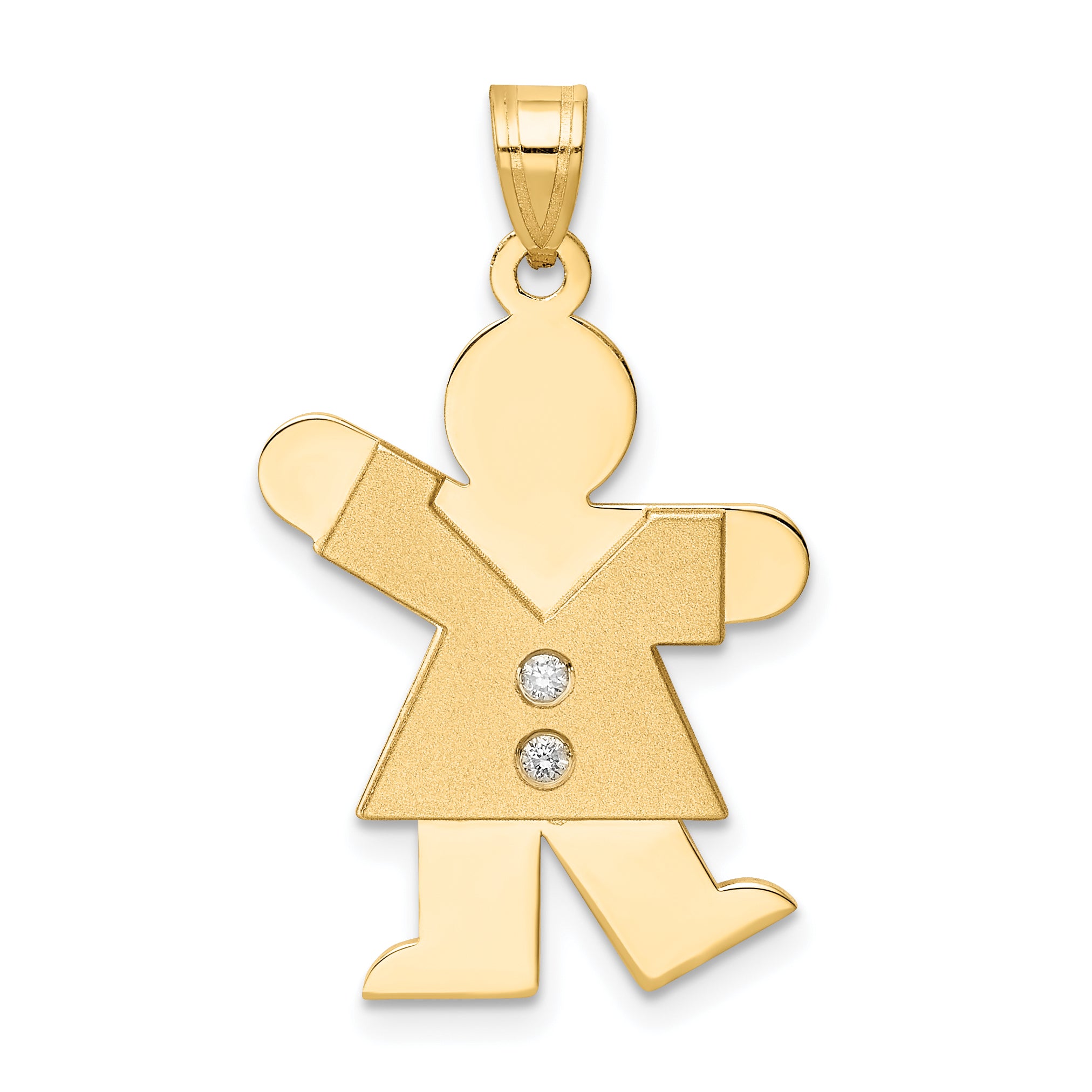 14k VS Diamond kid pendant